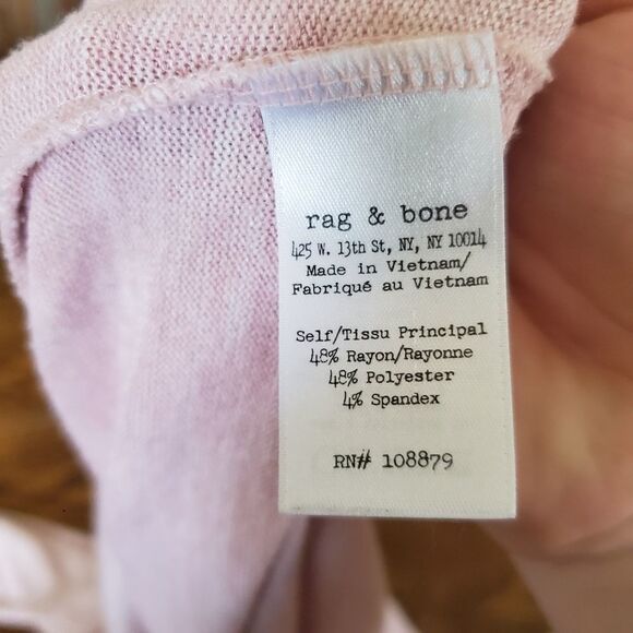 Rag&Bone light pink sweater sz small - Picture 3 of 4